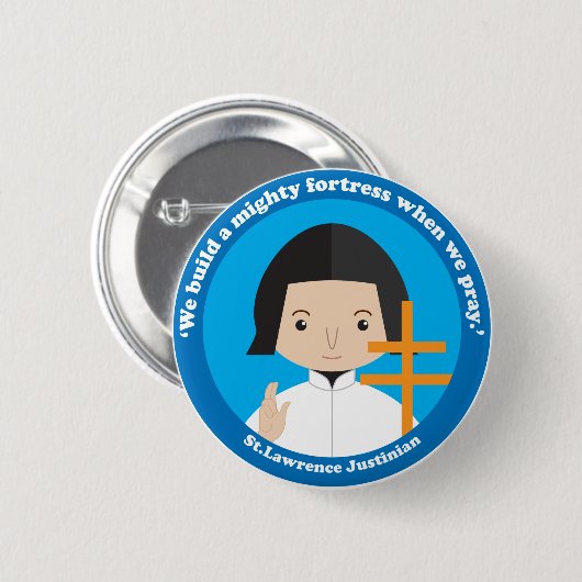 St. Lawrence Justinian Button (Vorne & Hinten)