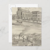 St. Lawrence Katholische Kirche und Schule Postkarte (Vorne/Hinten)