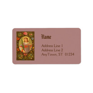 St. Lawrence of Rome (PM 04) NB Address Label 1b Adressaufkleber
