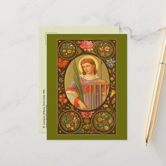 St. Lawrence of Rome (PM 04) Postkarte 1 (Vorderseite/Rückseite Beispiel)