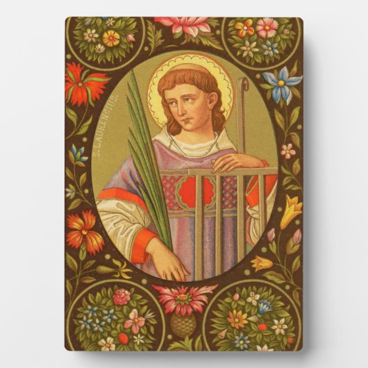 St. Lawrence (PM 04) 5"x7" Plaque 2 mit Easel Fotoplatte (Vorderseite)