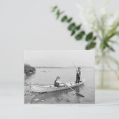 St. Lawrence River Boatmen, 1890 Postkarte (Stehend Vorderseite)
