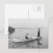St. Lawrence River Boatmen, 1890 Postkarte (Vorne/Hinten)