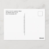 St. Lawrence River und Seaway from Dock, NY Postkarte (Rückseite)