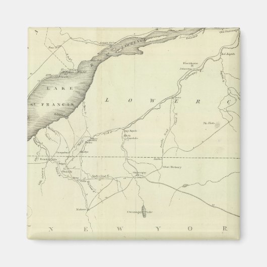 St. Lawrence und angrenzendes Land Magnet (Vorne)