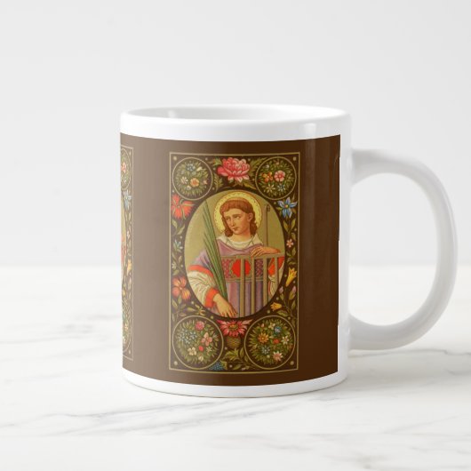 St. Lawrence von Rom (PM 04) Jumbo-Tasse (Rechts)
