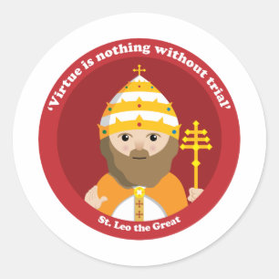 St. Leo the Great Runder Aufkleber