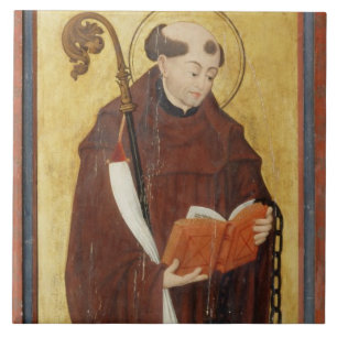 St Leonard (Öl auf Goldgrundplatte) (Paar von 12 Fliese