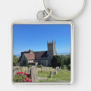 St Leonards Church Hythe aus der Luft Schlüsselanhänger