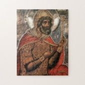 St. Longinus, das orthodoxe Christliche Symbol des Puzzle (Vertikal)