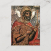 St. Longinus Orthodoxe Christliche Gebetskarte Platzkarte (Vorderseite)