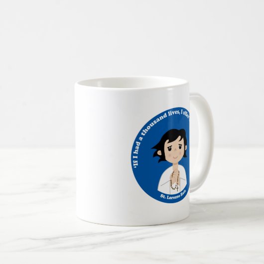 St. Lorenzo Ruiz Kaffeetasse (VorderseiteRechts)