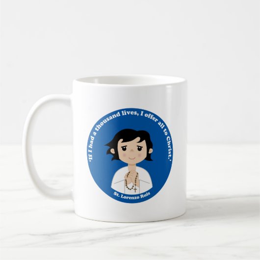 St. Lorenzo Ruiz Kaffeetasse (Links)