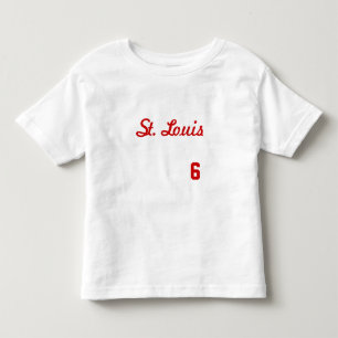 ST. LOUIS #6 WHITE TODDLER T - SHIRT