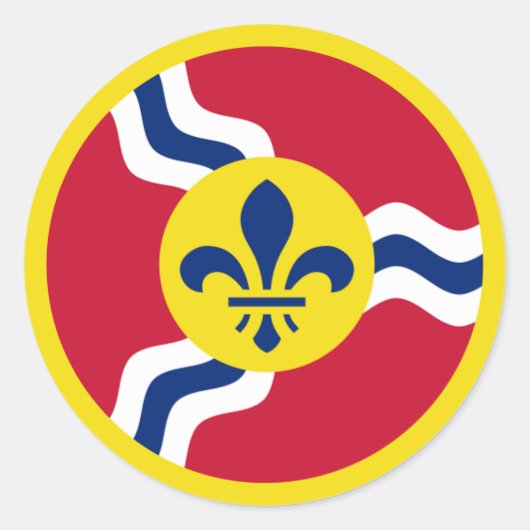 St. Louis Aero Force Runder Aufkleber (Vorderseite)