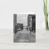 St Louis Alley Grayscale Dankeschön Karte (Vorderseite)