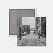 St Louis Alley Grayscale Magnet (Vorderseite/Rückseite)