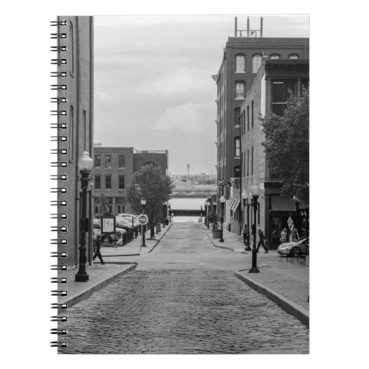St Louis Alley Grayscale Notizblock (Vorderseite)