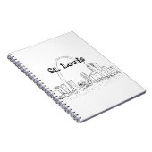 St. Louis Arc Urlaub Zeichnend Urlaub Kunst- und K Notizblock (Rechte Seite)