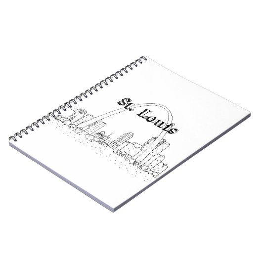 St. Louis Arc Urlaub Zeichnend Urlaub Kunst- und K Notizblock (Linke Seite)