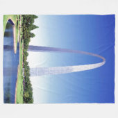 St. LOUIS ARCH Fleecedecke (Vorderseite (Horizontal))