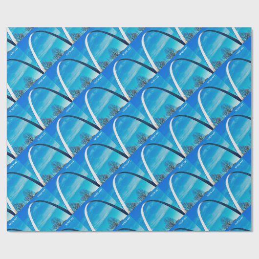 St. Louis Arch Geschenkpapier (Flach)