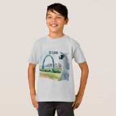 St. Louis Arch Llama Souvenir T-Shirt (Vorne ganz)