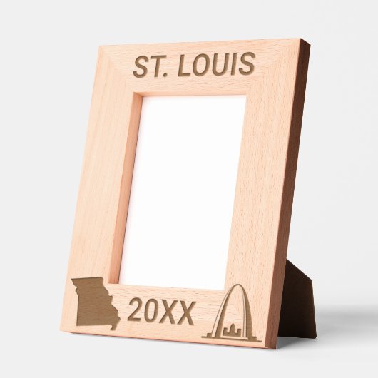 St. Louis Arch Missouri Custom Geätzte Rahmen (Links)