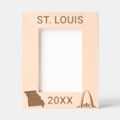 St. Louis Arch Missouri Custom Geätzte Rahmen (Vorderseite)