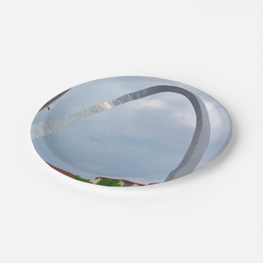 St. Louis Arch Pappteller (Schrägansicht)