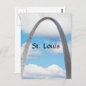 St. Louis Arch Postkarte (Vorne/Hinten)