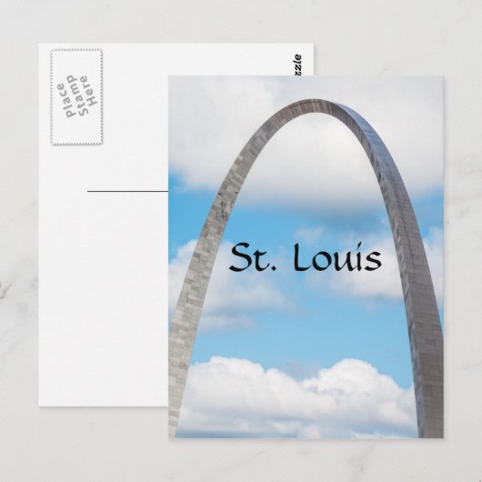 St. Louis Arch Postkarte (Vorne/Hinten)