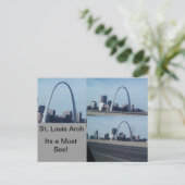 St. Louis Arch Postkarte (Stehend Vorderseite)