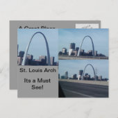 St. Louis Arch Postkarte (Vorne/Hinten)