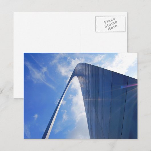 St. Louis Arch Postkarte (Vorne/Hinten)