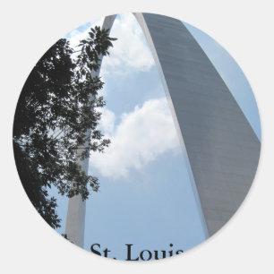 St. Louis Arch Runder Aufkleber