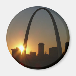 St. Louis Arch Sunset Magnet