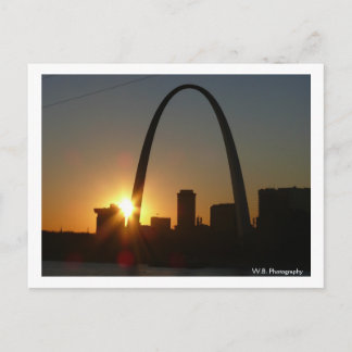 St. Louis Arch Sunset Postkarte
