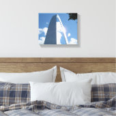 St. Louis Arch Wrapped Canvas Leinwanddruck (Insitu (Schlafzimmer))