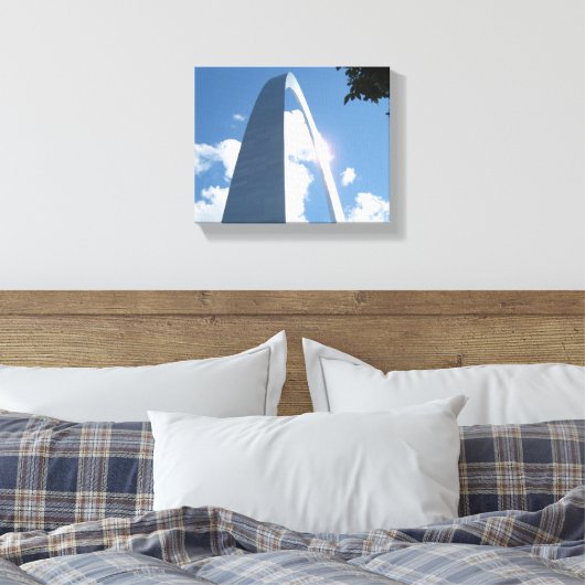 St. Louis Arch Wrapped Canvas Leinwanddruck (Insitu (Schlafzimmer))
