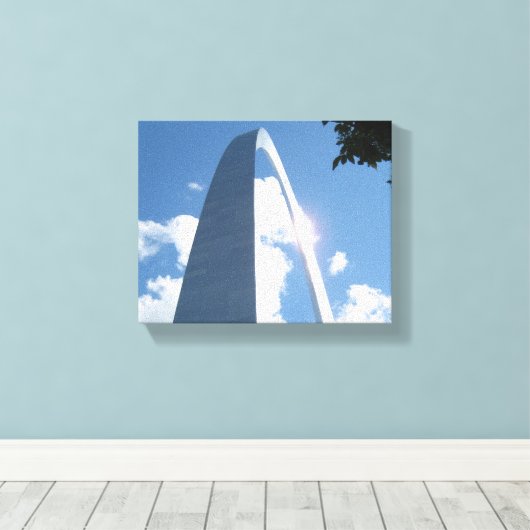 St. Louis Arch Wrapped Canvas Leinwanddruck (Insitu (Holzboden))