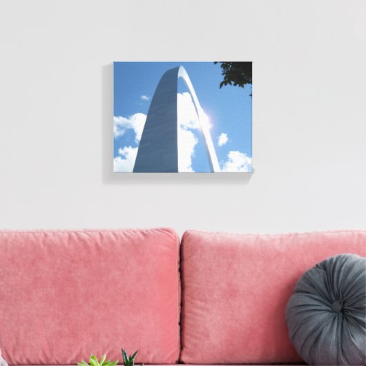 St. Louis Arch Wrapped Canvas Leinwanddruck (Insitu (Wohnzimmer))