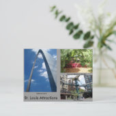 St. Louis Attraktionen Postkarte (Stehend Vorderseite)