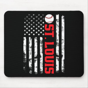 St. Louis Baseball USA-Flagge  Mousepad