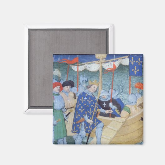 St. Louis beginnt für die Kreuzzüge Magnet (Vorderseite/Rückseite)