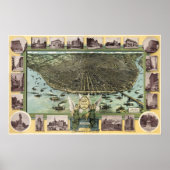 St Louis Birdseye Karte - 1896 (Graf) BigMapBlog Poster (Vorne)