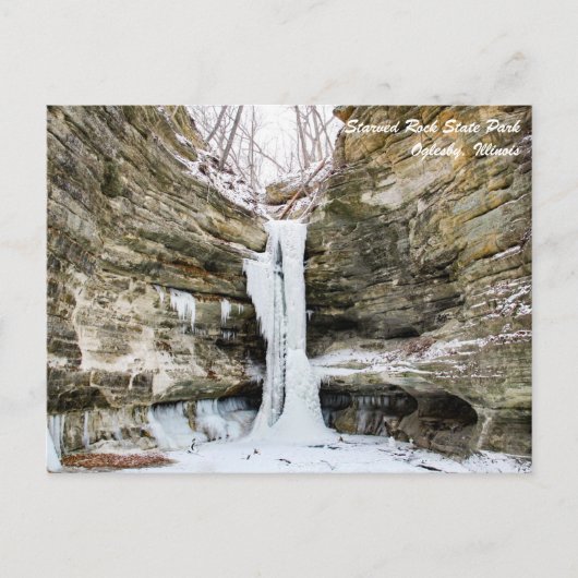 St. Louis Canyon Starved Rock Staat Park Postcard Postkarte (Vorderseite)
