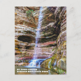 St. Louis Canyon, Starved Rock Staat Park Postkarte