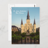 St. Louis Cathedral New Orleans Postkarte (Vorne/Hinten)