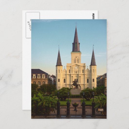 St. Louis Cathedral New Orleans Postkarte (Vorne/Hinten)